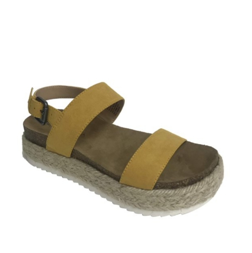 Big Buddah jute platform sandals sz 8